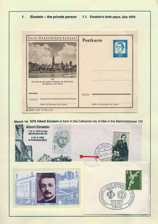 PROFESSOR DR. ALBERT EINSTEIN - 1879-1955 – sheet 2