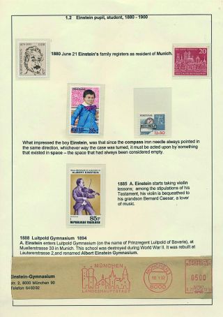 PROFESSOR DR. ALBERT EINSTEIN - 1879-1955 – sheet 3