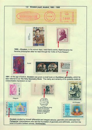 PROFESSOR DR. ALBERT EINSTEIN - 1879-1955 – sheet 4