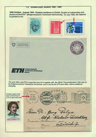 PROFESSOR DR. ALBERT EINSTEIN - 1879-1955 – sheet 5