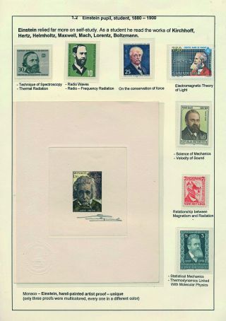 PROFESSOR DR. ALBERT EINSTEIN - 1879-1955 – sheet 6