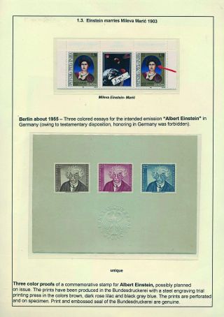 PROFESSOR DR. ALBERT EINSTEIN - 1879-1955 – sheet 7