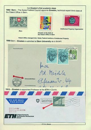 PROFESSOR DR. ALBERT EINSTEIN - 1879-1955 – sheet 9
