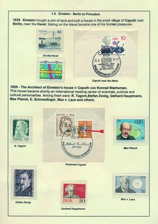 PROFESSOR DR. ALBERT EINSTEIN - 1879-1955 – sheet 10