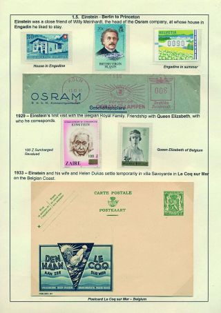 PROFESSOR DR. ALBERT EINSTEIN - 1879-1955 – sheet 11