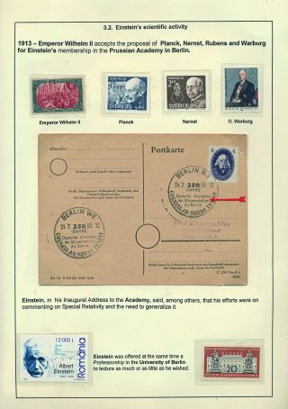 PROFESSOR DR. ALBERT EINSTEIN - 1879-1955 – sheet 30