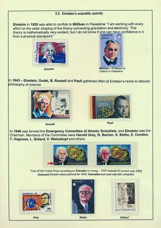 PROFESSOR DR. ALBERT EINSTEIN - 1879-1955 – sheet 37