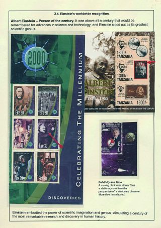 PROFESSOR DR. ALBERT EINSTEIN - 1879-1955 – sheet 50
