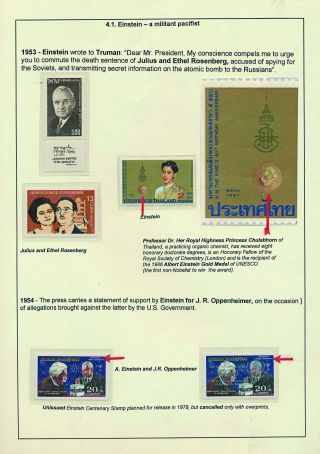 PROFESSOR DR. ALBERT EINSTEIN - 1879-1955 – sheet 54