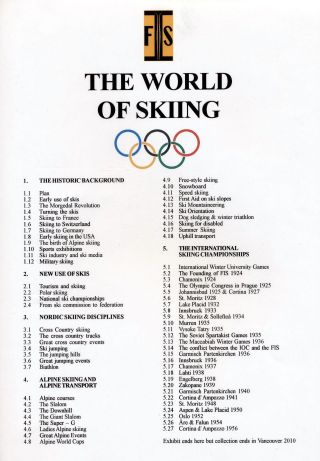 THE WORLD OF SKIING – sheet 1