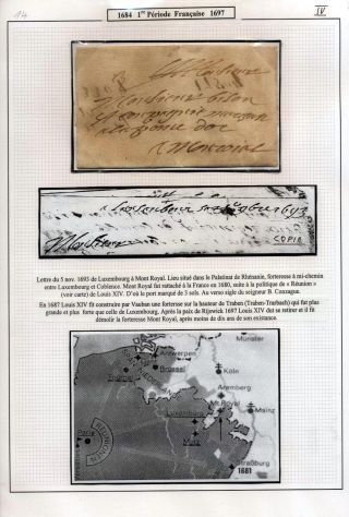 LUCEMBURSKO - PŘEDZNÁMKOVÉ OBDOBÍ: POŠTOVNÍ HISTORIE – list 13