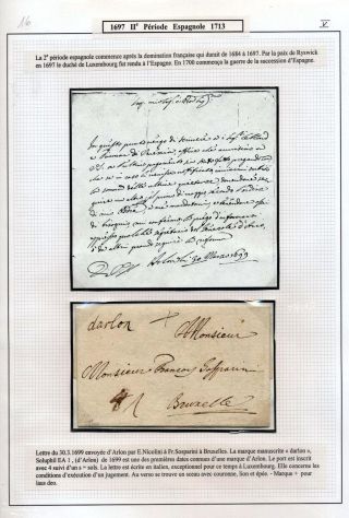 LUCEMBURSKO - PŘEDZNÁMKOVÉ OBDOBÍ: POŠTOVNÍ HISTORIE – list 15