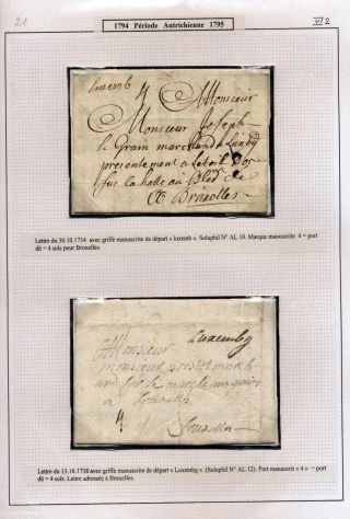 LUXEMBURG - VORPHILA: DIE POSTGESCHICHTE – Blatt 20