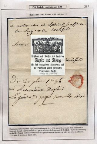 LUXEMBURG - VORPHILA: DIE POSTGESCHICHTE – Blatt 24