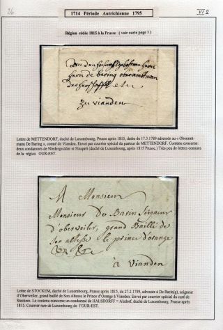 LUXEMBURG - VORPHILA: DIE POSTGESCHICHTE – Blatt 25