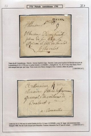LUXEMBURG - VORPHILA: DIE POSTGESCHICHTE – Blatt 26