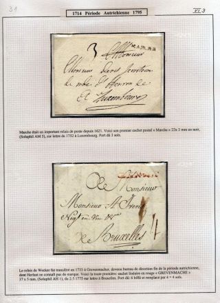 LUXEMBURG - VORPHILA: DIE POSTGESCHICHTE – Blatt 32