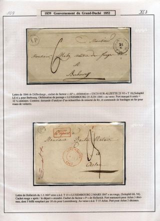 LUXEMBURG - VORPHILA: DIE POSTGESCHICHTE – Blatt 65