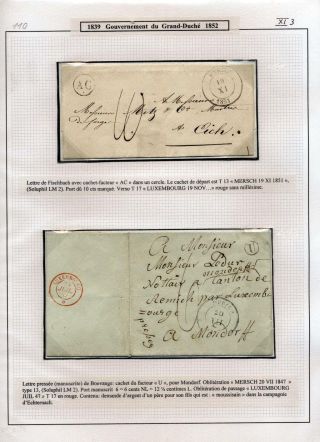 LUXEMBURG - VORPHILA: DIE POSTGESCHICHTE – Blatt 66
