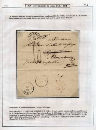 LUXEMBURG - VORPHILA: DIE POSTGESCHICHTE – Blatt 67