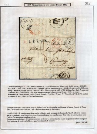 LUXEMBURG - VORPHILA: DIE POSTGESCHICHTE – Blatt 71
