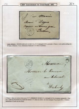 LUXEMBURG - VORPHILA: DIE POSTGESCHICHTE – Blatt 73