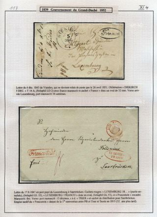 LUXEMBURG - VORPHILA: DIE POSTGESCHICHTE – Blatt 74