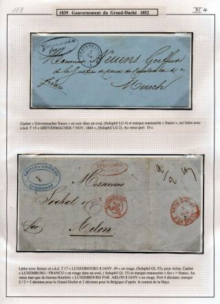 LUXEMBURG - VORPHILA: DIE POSTGESCHICHTE – Blatt 75