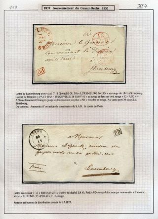 LUXEMBURG - VORPHILA: DIE POSTGESCHICHTE – Blatt 76