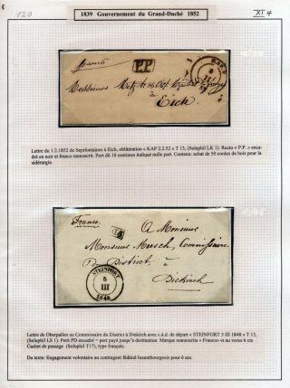 LUXEMBURG - VORPHILA: DIE POSTGESCHICHTE – Blatt 77