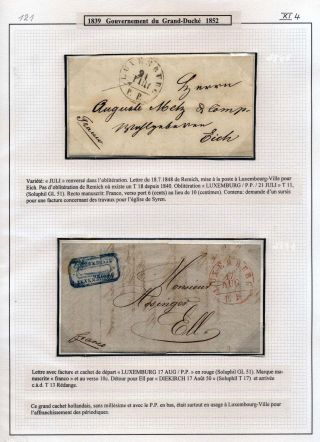 LUXEMBURG - VORPHILA: DIE POSTGESCHICHTE – Blatt 78