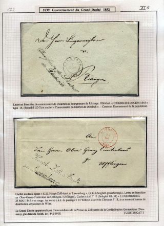 LUXEMBURG - VORPHILA: DIE POSTGESCHICHTE – Blatt 79