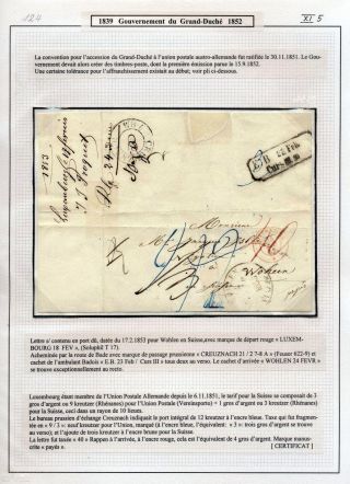 LUXEMBURG - VORPHILA: DIE POSTGESCHICHTE – Blatt 83