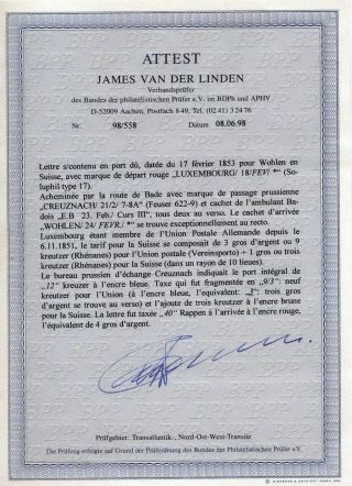 LUXEMBURG - VORPHILA: DIE POSTGESCHICHTE – Blatt 84
