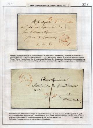 LUXEMBURG - VORPHILA: DIE POSTGESCHICHTE – Blatt 85