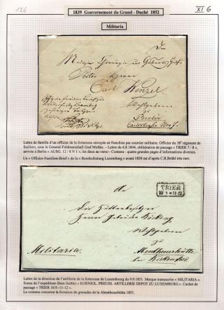 LUXEMBURG - VORPHILA: DIE POSTGESCHICHTE – Blatt 87