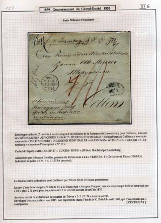 LUXEMBURG - VORPHILA: DIE POSTGESCHICHTE – Blatt 88