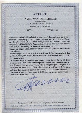 LUXEMBURG - VORPHILA: DIE POSTGESCHICHTE – Blatt 89