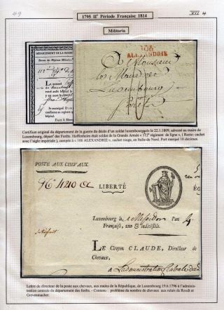 LUXEMBURG - VORPHILA: DIE POSTGESCHICHTE – Blatt 92