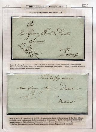 LUXEMBURG - VORPHILA: DIE POSTGESCHICHTE – Blatt 96
