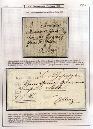 LUXEMBURG - VORPHILA: DIE POSTGESCHICHTE – Blatt 97