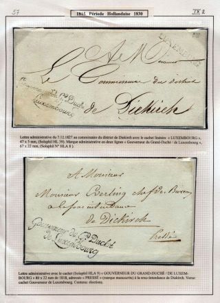 LUXEMBURG - VORPHILA: DIE POSTGESCHICHTE – Blatt 102