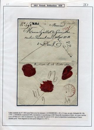 LUXEMBURG - VORPHILA: DIE POSTGESCHICHTE – Blatt 106