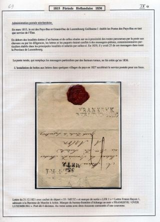 LUXEMBURG - VORPHILA: DIE POSTGESCHICHTE – Blatt 115