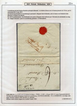 LUXEMBURG - VORPHILA: DIE POSTGESCHICHTE – Blatt 116