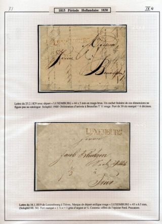 LUXEMBURG - VORPHILA: DIE POSTGESCHICHTE – Blatt 120