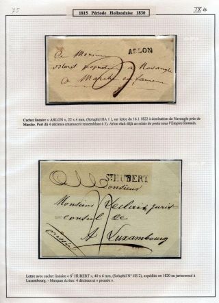 LUXEMBURG - VORPHILA: DIE POSTGESCHICHTE – Blatt 122