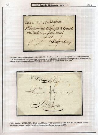 LUXEMBURG - VORPHILA: DIE POSTGESCHICHTE – Blatt 125