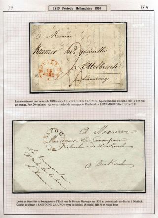 LUXEMBURG - VORPHILA: DIE POSTGESCHICHTE – Blatt 126