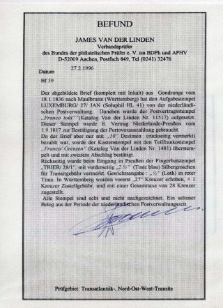 LUXEMBURG - VORPHILA: DIE POSTGESCHICHTE – Blatt 132